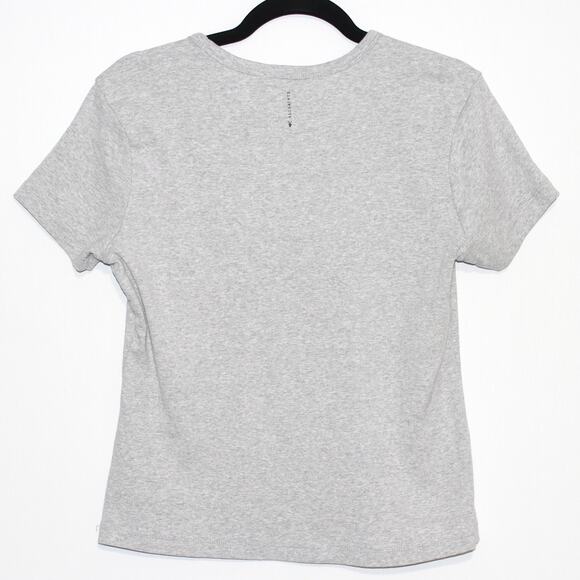 Allsaints Grey Tshirt Top Size Large 100% Cotton - Picture 4 of 6